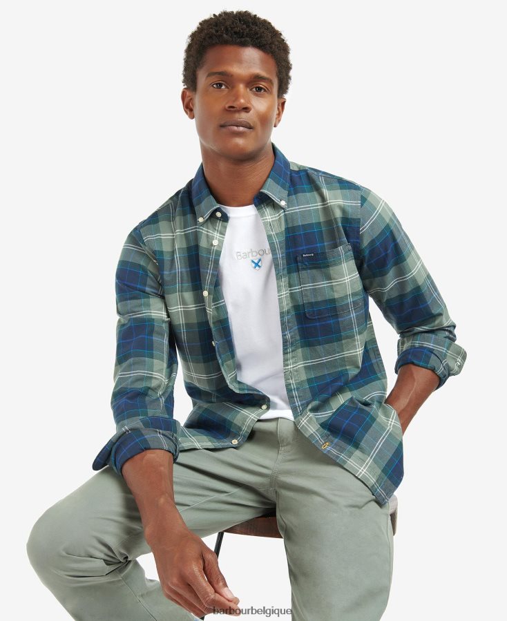 vêtements Barbour chemise sur mesure lewis tartan sable amble Hommes T2L6ZP417