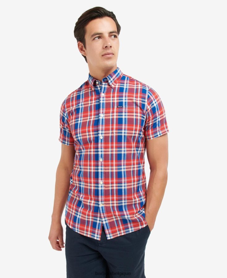vêtements Barbour chemise sur mesure nickwell ciel Hommes T2L6ZP443
