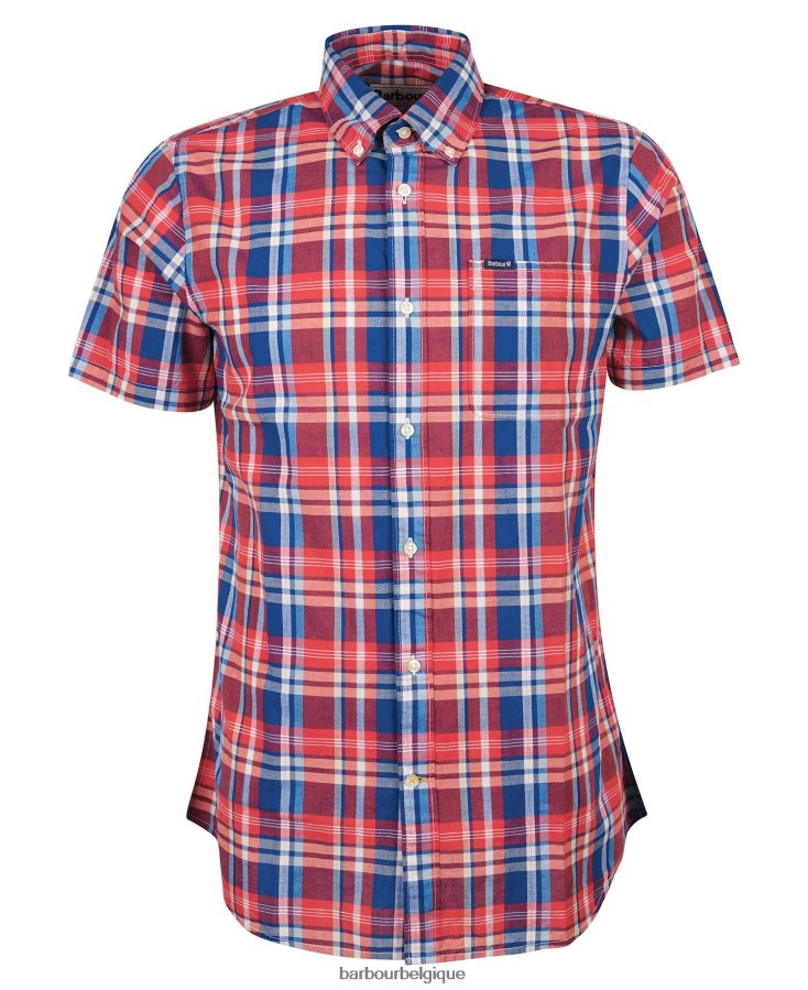 vêtements Barbour chemise sur mesure nickwell ciel Hommes T2L6ZP443