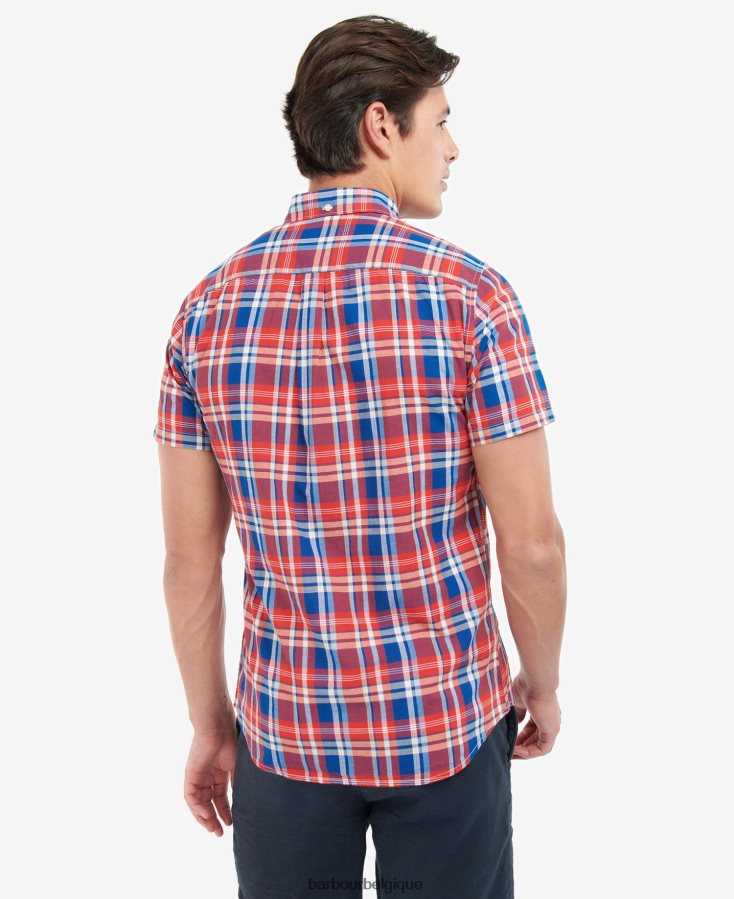 vêtements Barbour chemise sur mesure nickwell ciel Hommes T2L6ZP443
