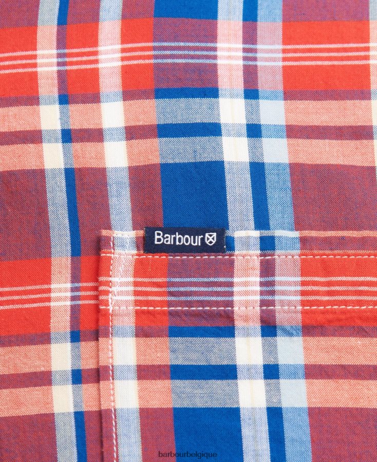 vêtements Barbour chemise sur mesure nickwell ciel Hommes T2L6ZP443