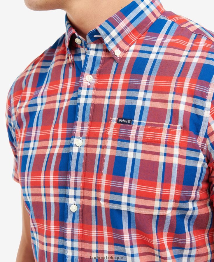 vêtements Barbour chemise sur mesure nickwell ciel Hommes T2L6ZP443