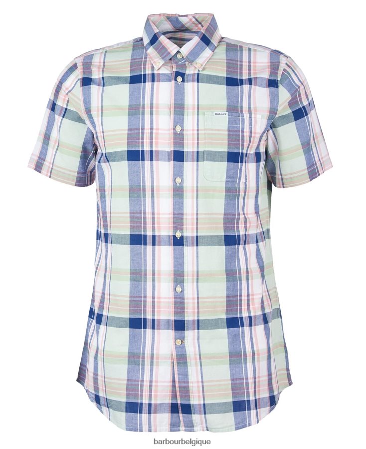 vêtements Barbour chemise sur mesure nickwell ciel Hommes T2L6ZP444