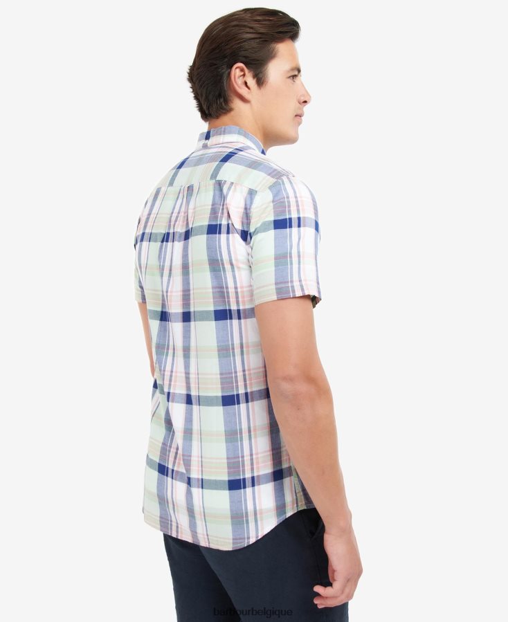 vêtements Barbour chemise sur mesure nickwell ciel Hommes T2L6ZP444