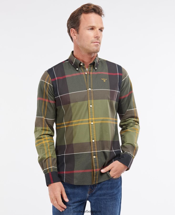 vêtements Barbour chemise sur mesure sutherland tartan classique Hommes T2L6ZP303