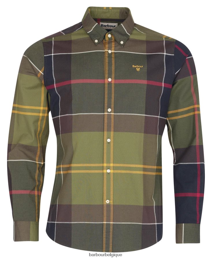 vêtements Barbour chemise sur mesure sutherland tartan classique Hommes T2L6ZP303
