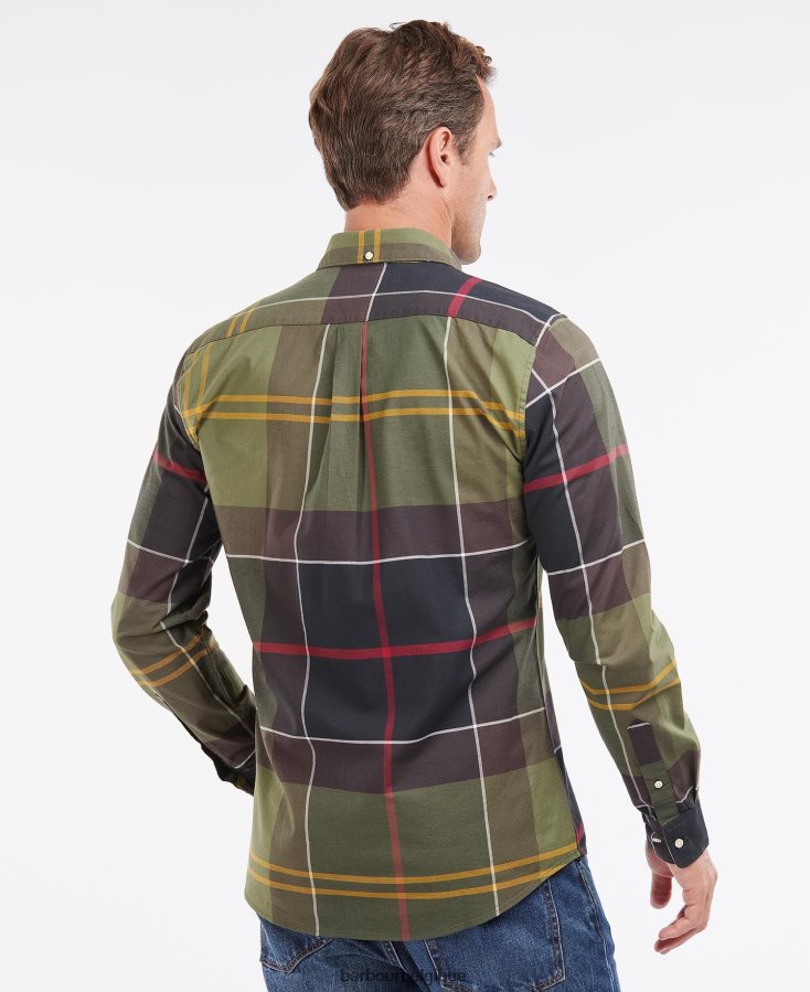 vêtements Barbour chemise sur mesure sutherland tartan classique Hommes T2L6ZP303