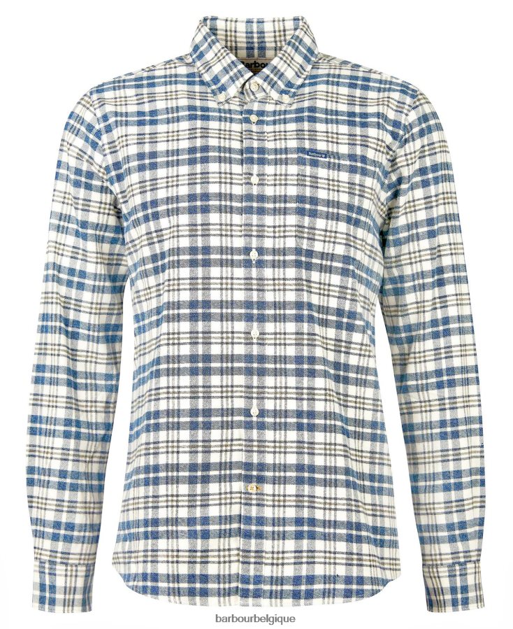 vêtements Barbour chemise sur mesure waldon bleu moyen Hommes T2L6ZP424
