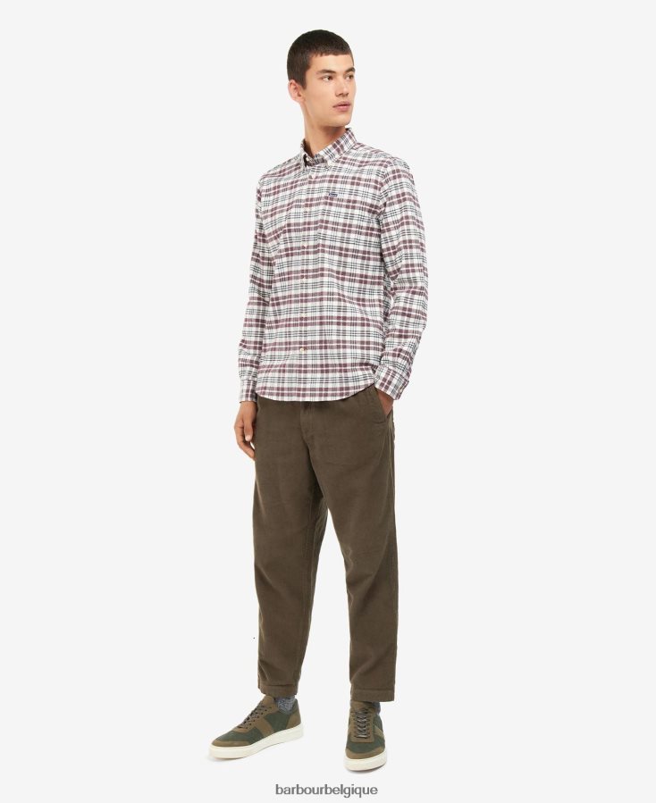 vêtements Barbour chemise sur mesure waldon bleu moyen Hommes T2L6ZP532