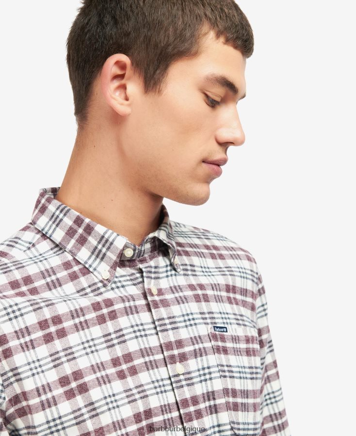 vêtements Barbour chemise sur mesure waldon bleu moyen Hommes T2L6ZP532