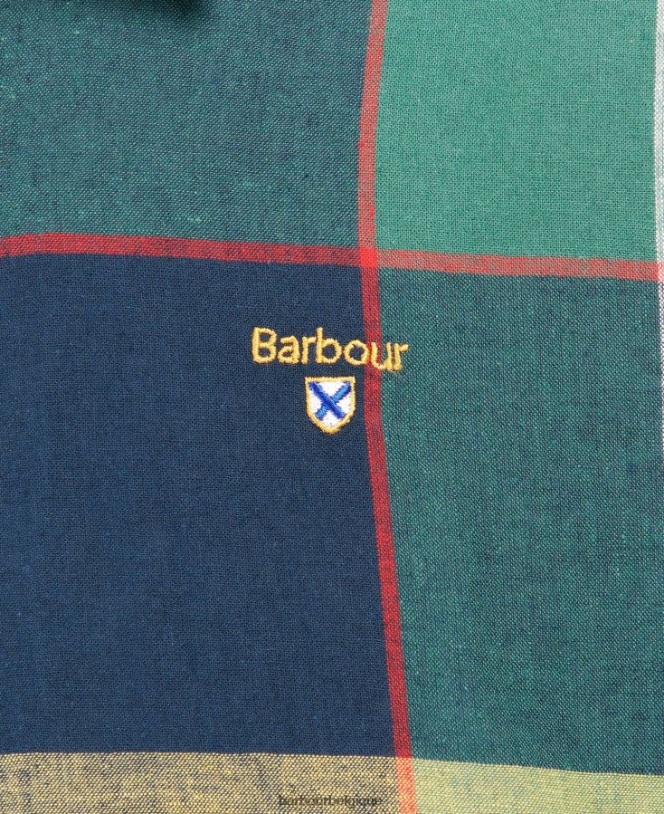 vêtements Barbour chemise tartan marvin lierre d\'été Hommes T2L6ZP481