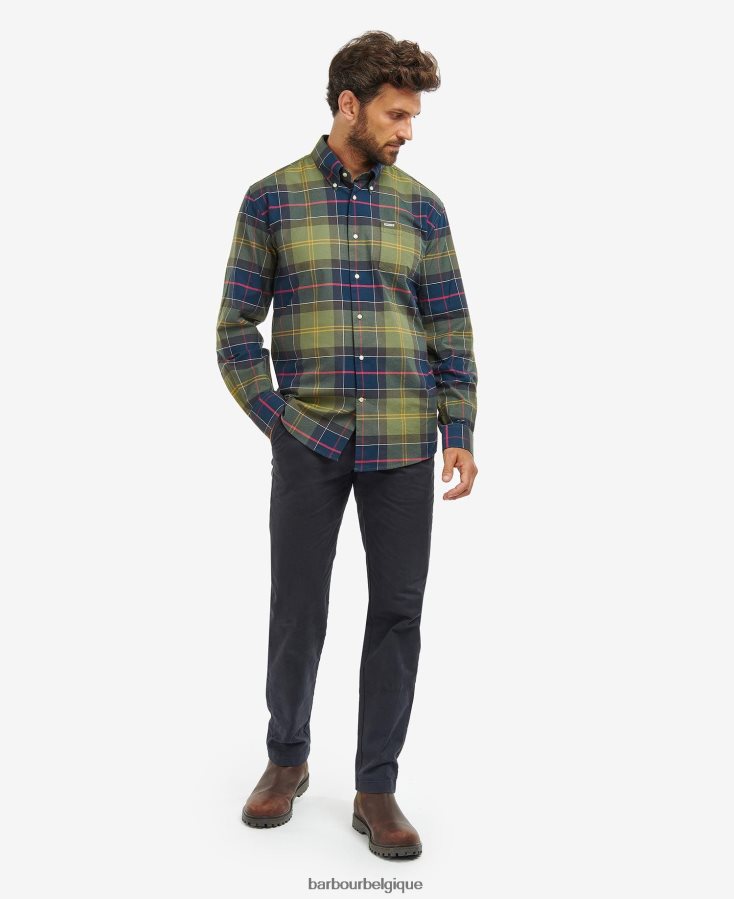 vêtements Barbour chemise tartan regular eden tartan classique Hommes T2L6ZP386