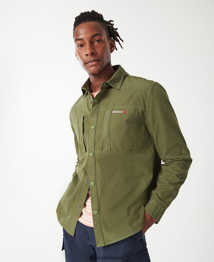 vêtements Barbour surchemise Annan olive brûlée Hommes T2L6ZP287