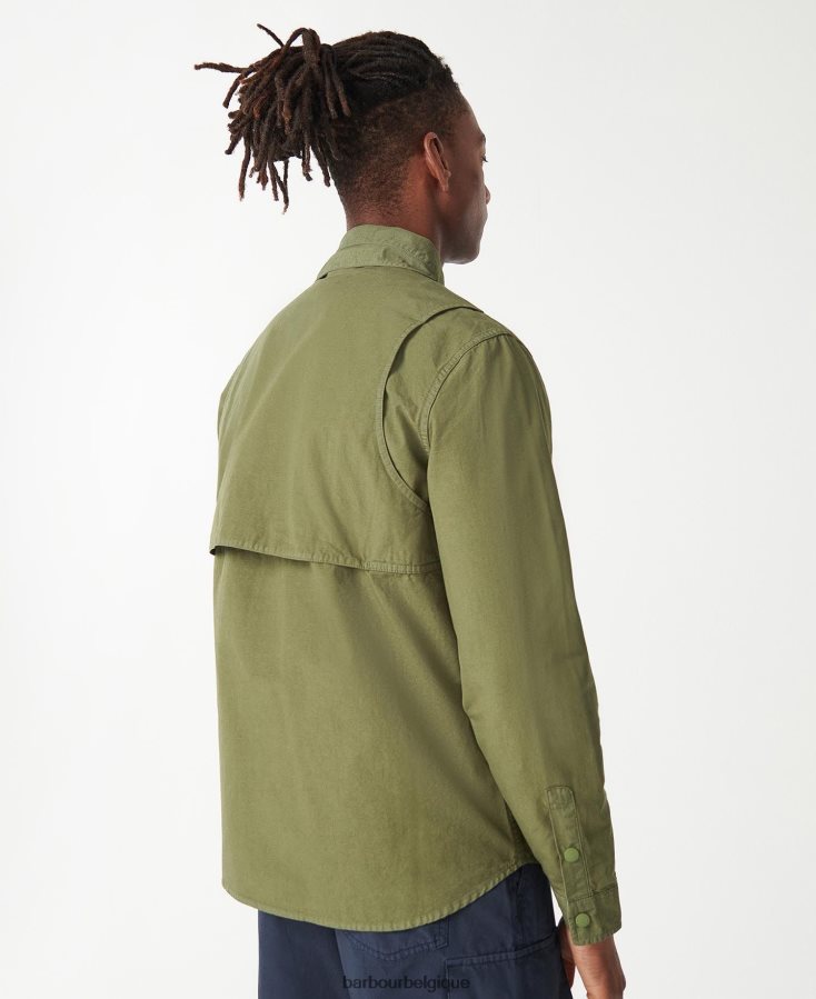 vêtements Barbour surchemise Annan olive brûlée Hommes T2L6ZP287