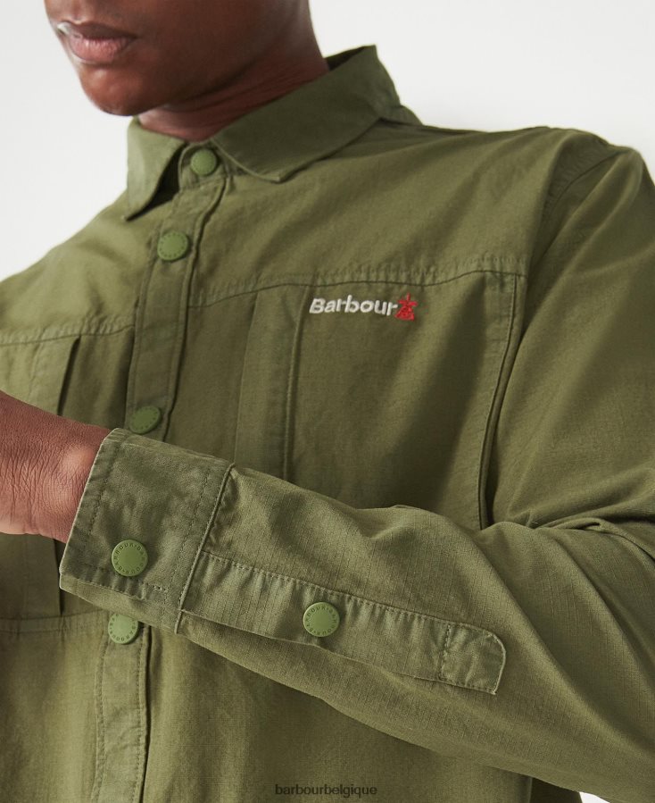 vêtements Barbour surchemise Annan olive brûlée Hommes T2L6ZP287