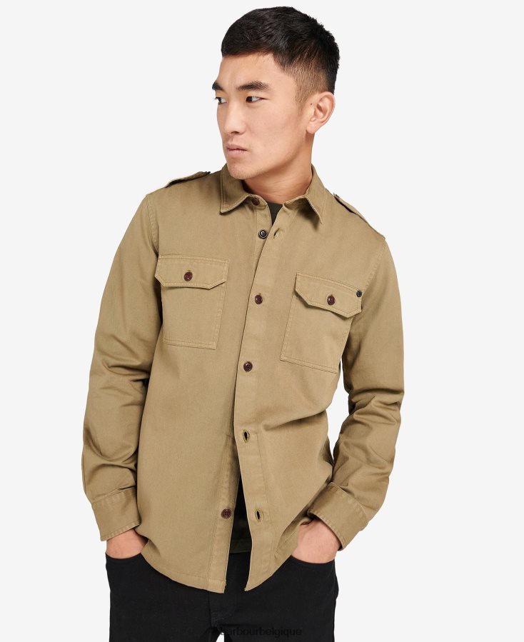 vêtements Barbour surchemise abbé herbe Hommes T2L6ZP486