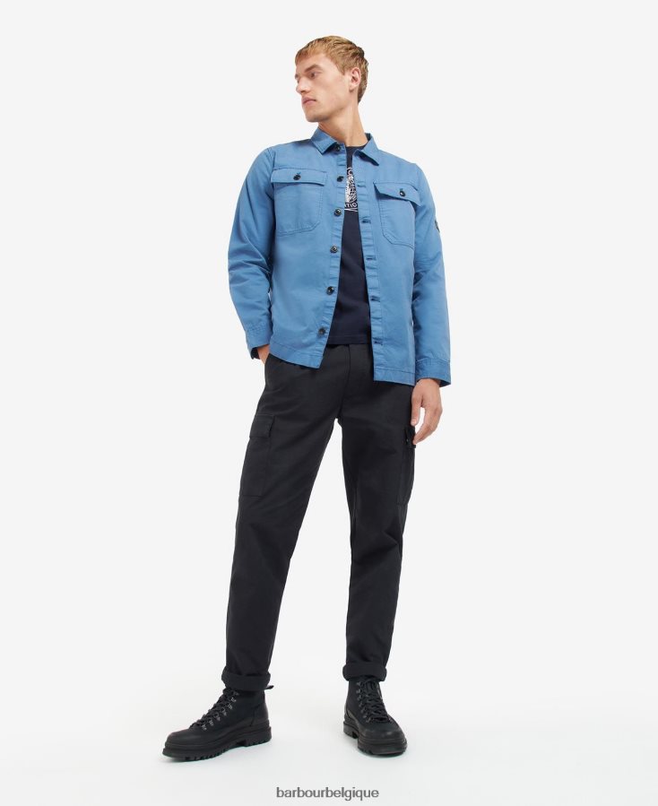 vêtements Barbour surchemise adey horizon bleu Hommes T2L6ZP439