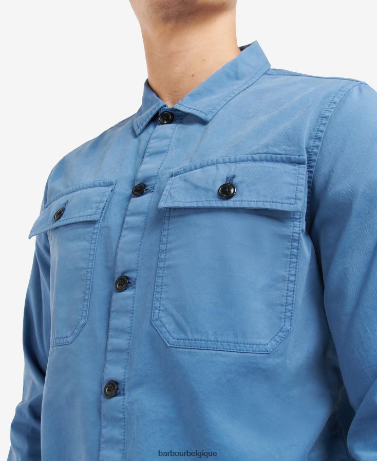 vêtements Barbour surchemise adey horizon bleu Hommes T2L6ZP439