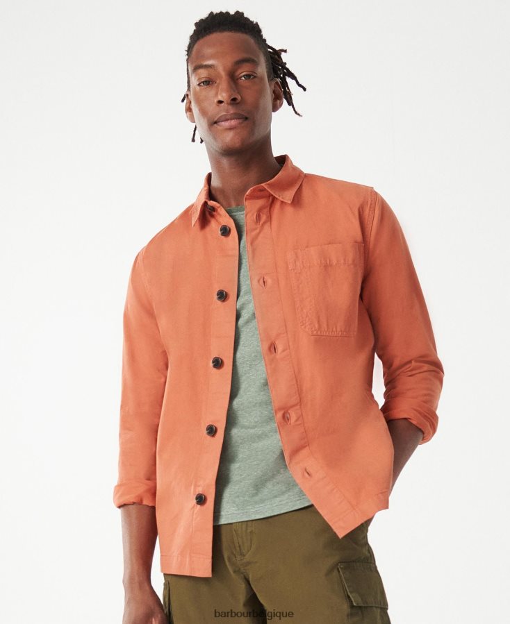 vêtements Barbour surchemise de débardage épice orange Hommes T2L6ZP389