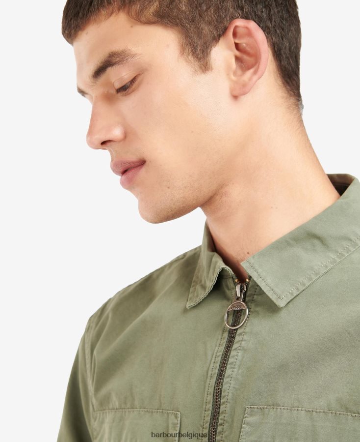 vêtements Barbour surchemise de péage vert agave Hommes T2L6ZP293