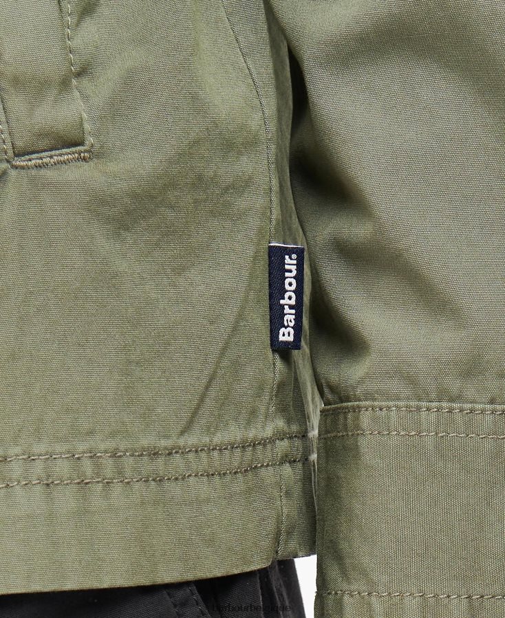 vêtements Barbour surchemise de péage vert agave Hommes T2L6ZP293