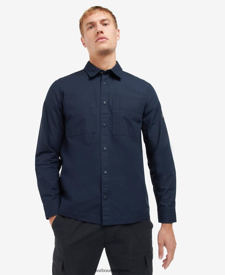 vêtements Barbour surchemise dyne ciel de nuit Hommes T2L6ZP456