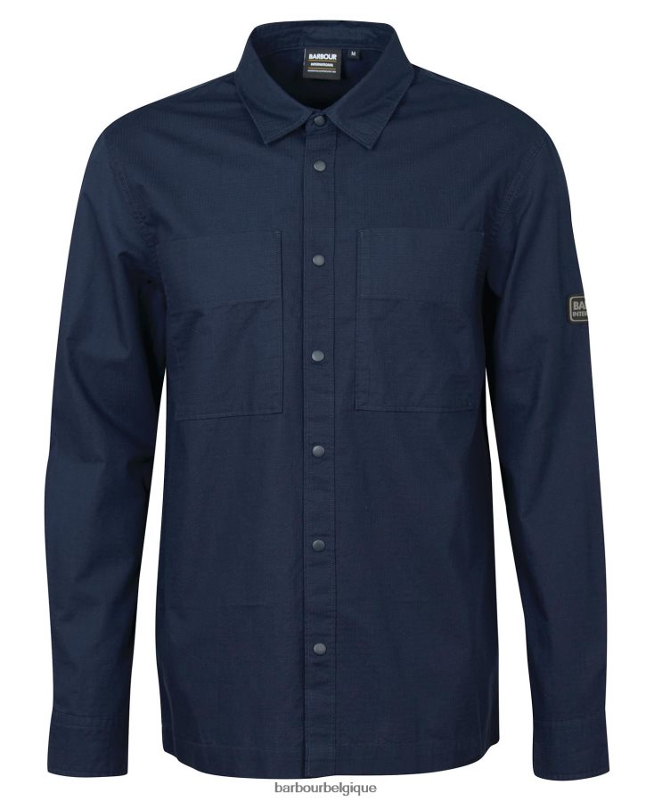 vêtements Barbour surchemise dyne ciel de nuit Hommes T2L6ZP456
