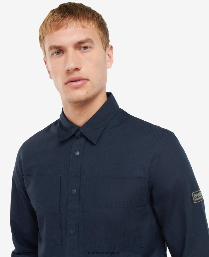 vêtements Barbour surchemise dyne ciel de nuit Hommes T2L6ZP456