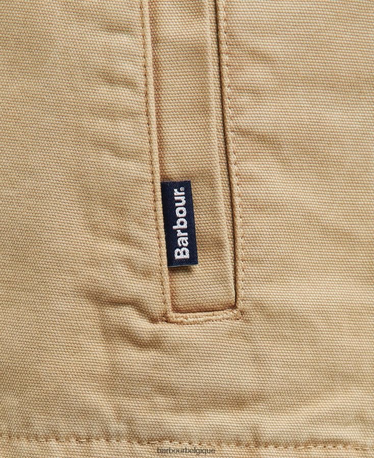 vêtements Barbour surchemise en coton lavé olive blanchie Hommes T2L6ZP296