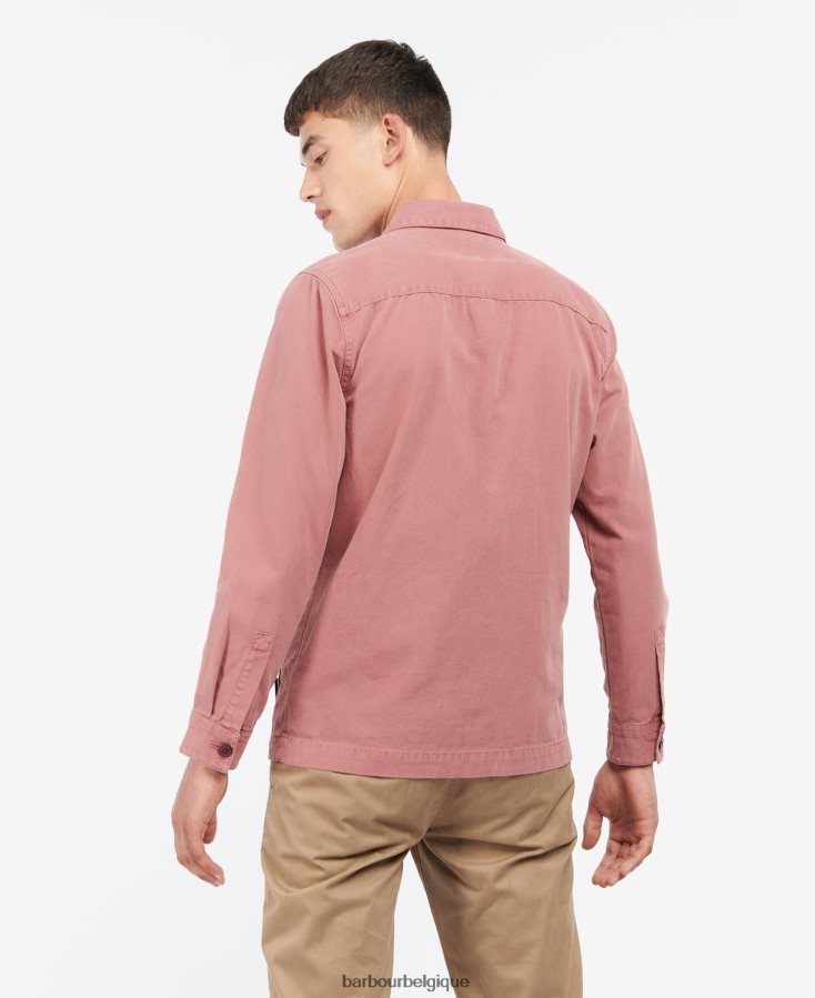 vêtements Barbour surchemise en coton lavé olive blanchie Hommes T2L6ZP300