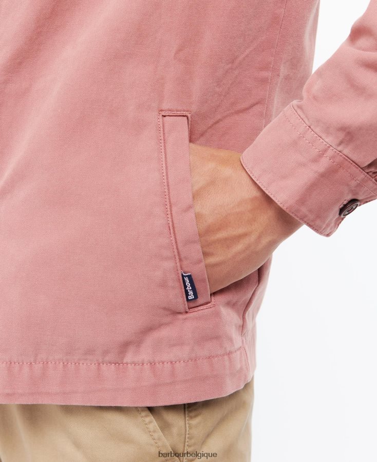 vêtements Barbour surchemise en coton lavé olive blanchie Hommes T2L6ZP300