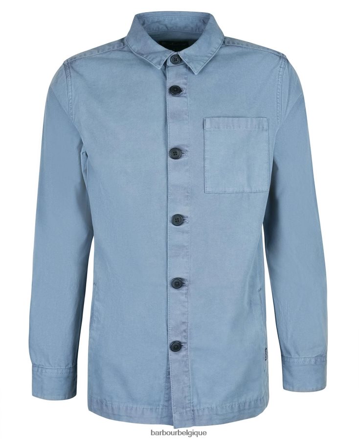 vêtements Barbour surchemise en coton lavé olive blanchie Hommes T2L6ZP523