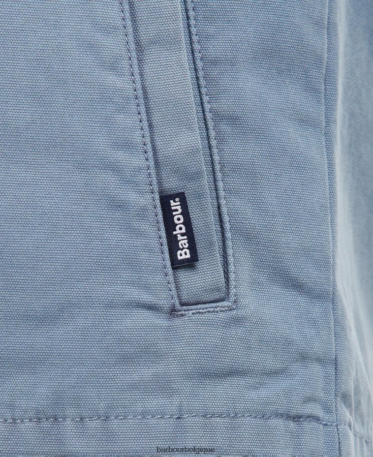 vêtements Barbour surchemise en coton lavé olive blanchie Hommes T2L6ZP523