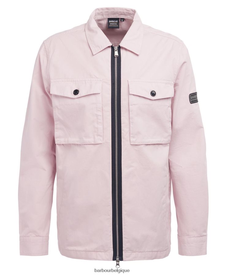 vêtements Barbour surchemise nuage rose crépusculaire Hommes T2L6ZP413
