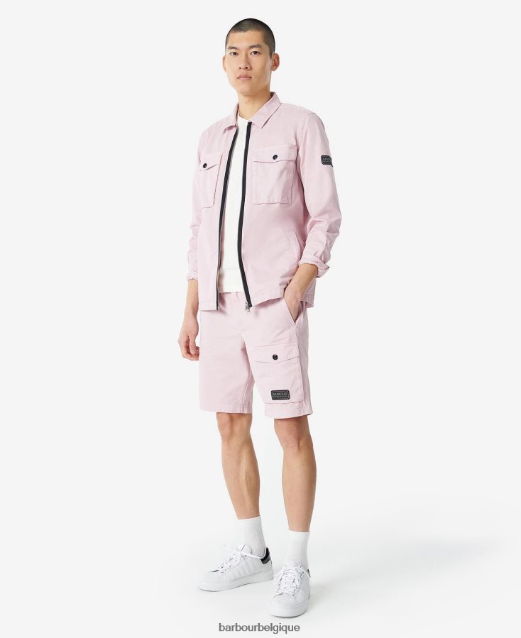 vêtements Barbour surchemise nuage rose crépusculaire Hommes T2L6ZP413