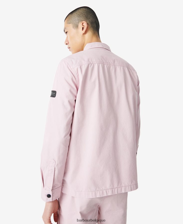 vêtements Barbour surchemise nuage rose crépusculaire Hommes T2L6ZP413