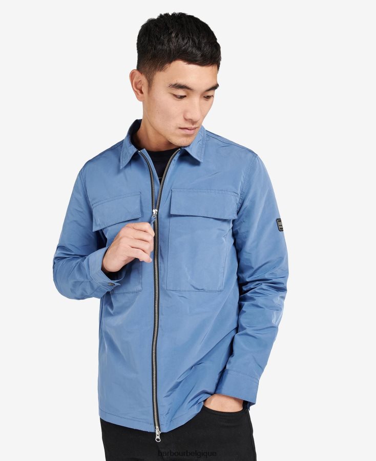 vêtements Barbour surchemise à rayons horizon bleu Hommes T2L6ZP478