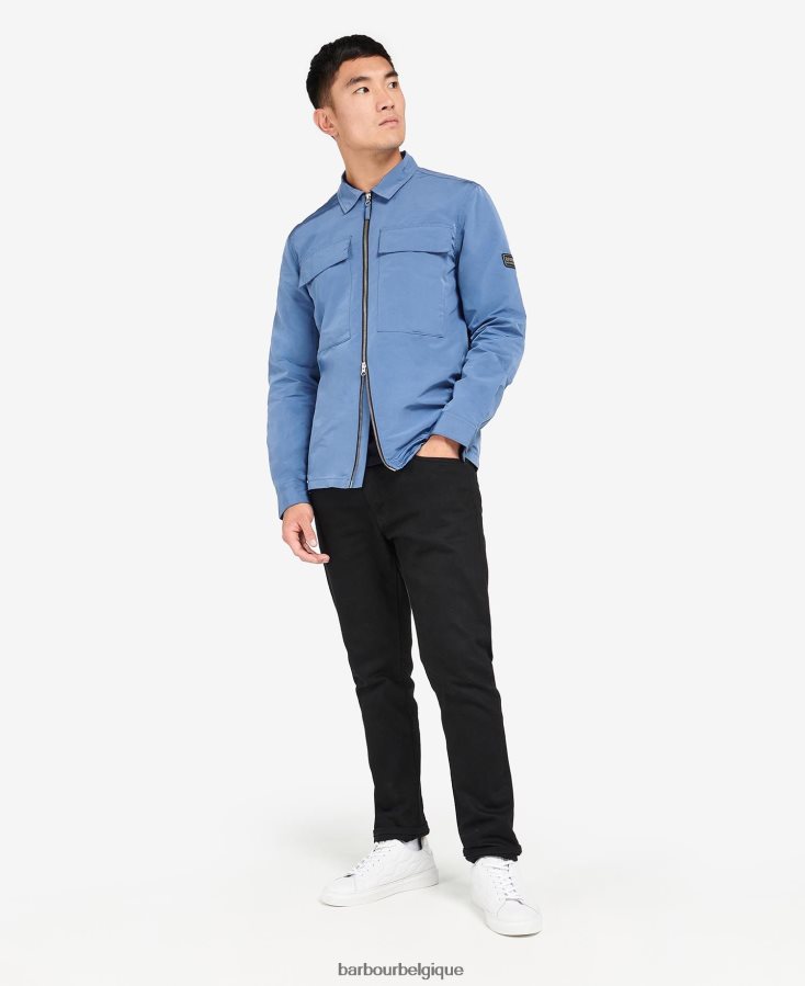 vêtements Barbour surchemise à rayons horizon bleu Hommes T2L6ZP478
