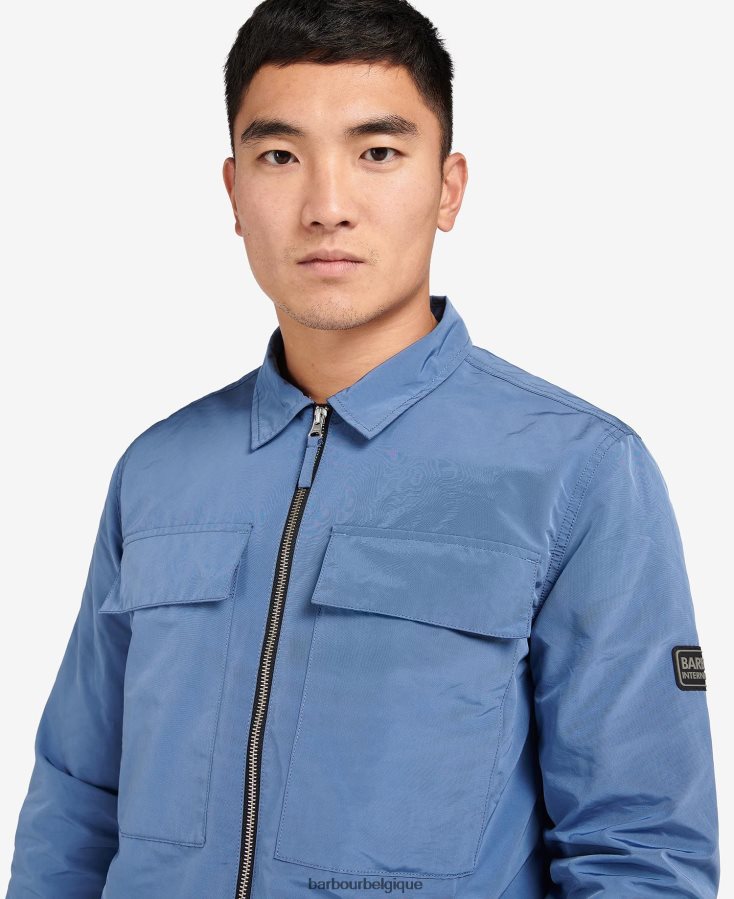 vêtements Barbour surchemise à rayons horizon bleu Hommes T2L6ZP478