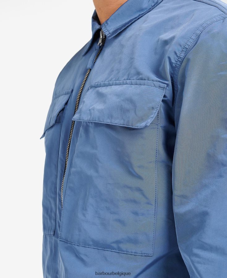 vêtements Barbour surchemise à rayons horizon bleu Hommes T2L6ZP478