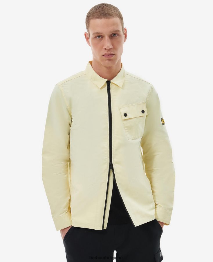 vêtements Barbour surchemise skyline brume jaune Hommes T2L6ZP336