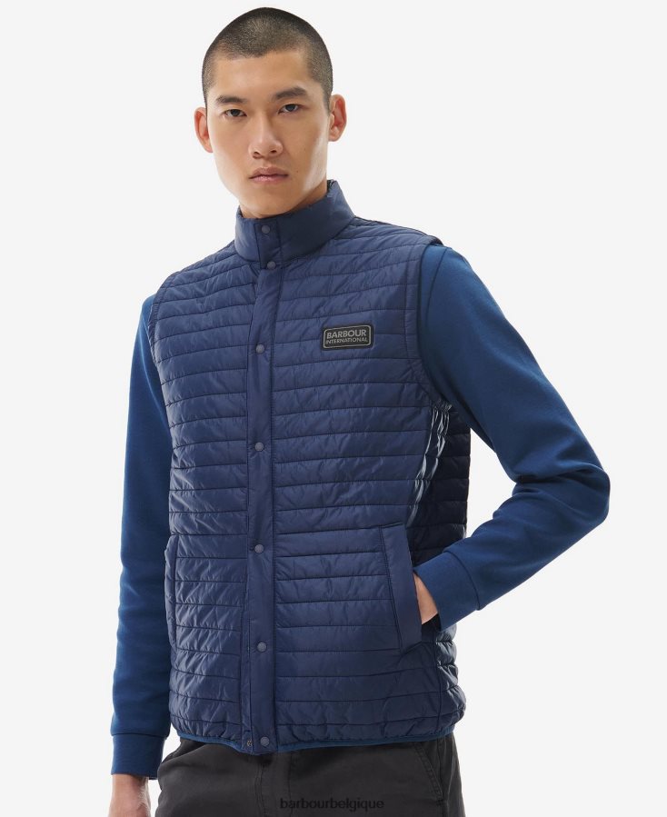 vêtements Barbour gilet belgrave marine oxford Hommes T2L6ZP257