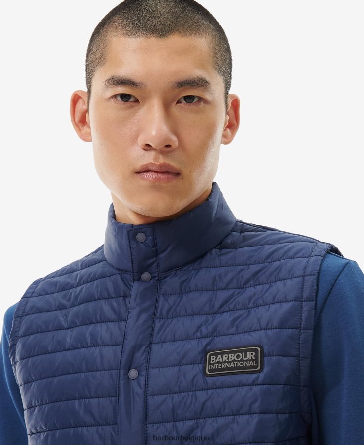 vêtements Barbour gilet belgrave marine oxford Hommes T2L6ZP257