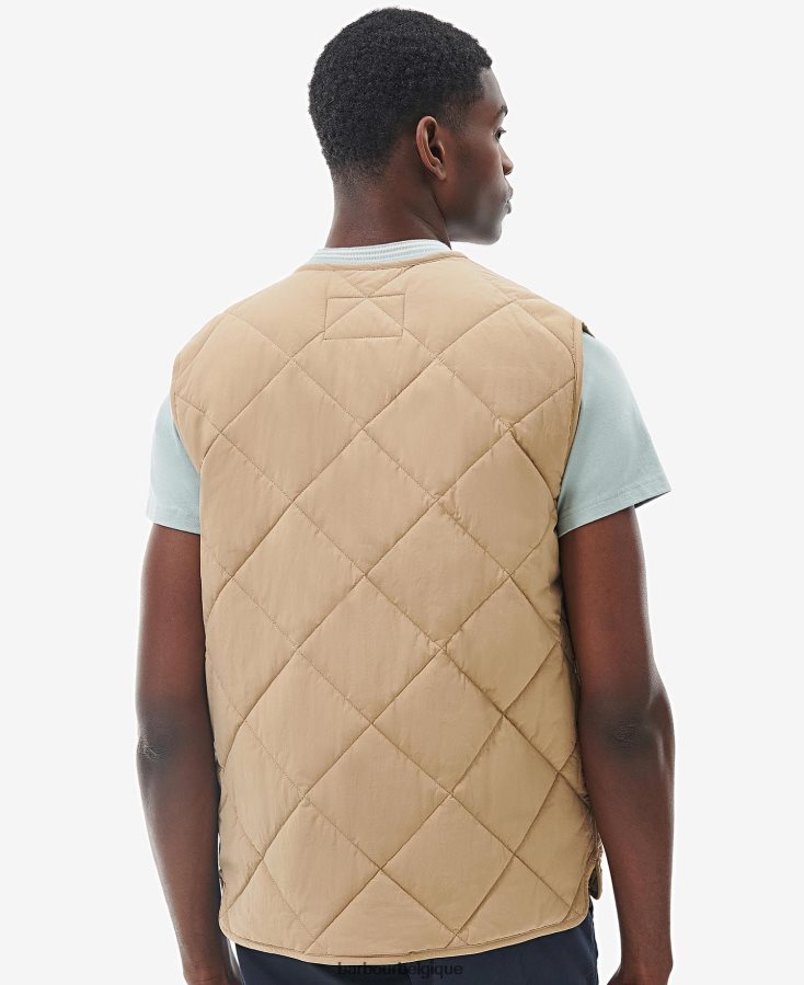 vêtements Barbour gilet brent liddesdale tige de maïs Hommes T2L6ZP249