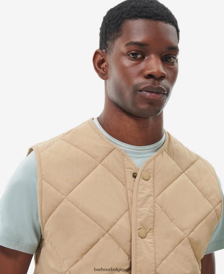 vêtements Barbour gilet brent liddesdale tige de maïs Hommes T2L6ZP249