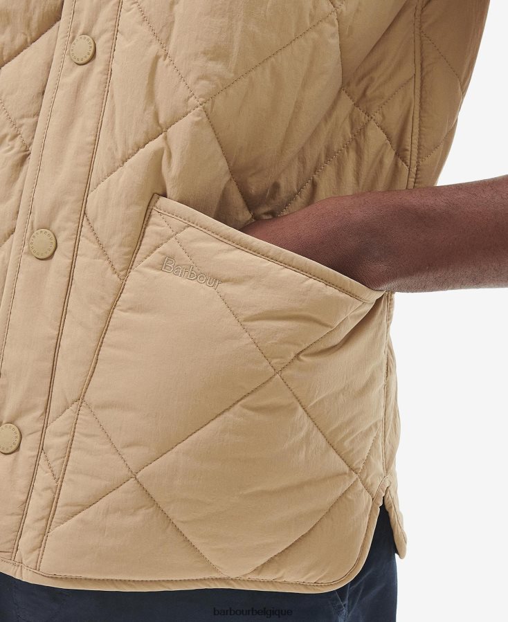 vêtements Barbour gilet brent liddesdale tige de maïs Hommes T2L6ZP249