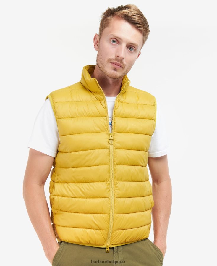 vêtements Barbour gilet bretby cambrure jaune Hommes T2L6ZP281