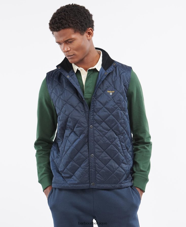 vêtements Barbour gilet à écusson marine Hommes T2L6ZP232