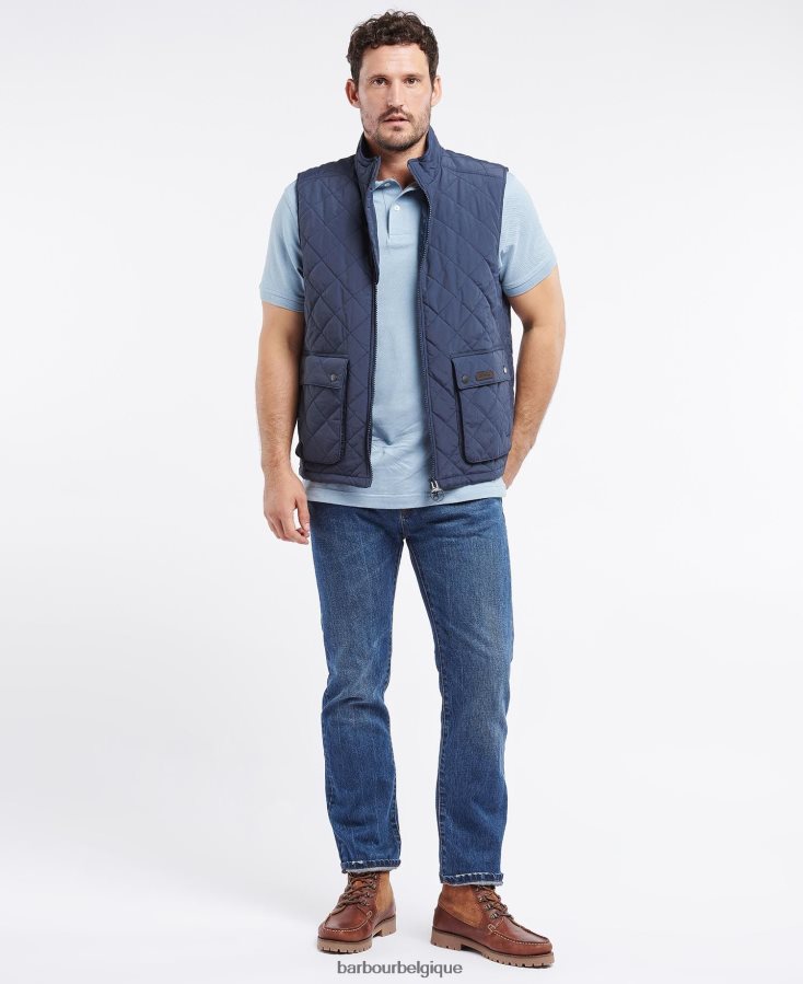 vêtements Barbour gilet en bois de fougère marine Hommes T2L6ZP237