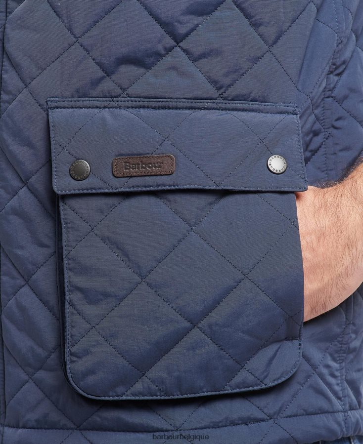 vêtements Barbour gilet en bois de fougère marine Hommes T2L6ZP237